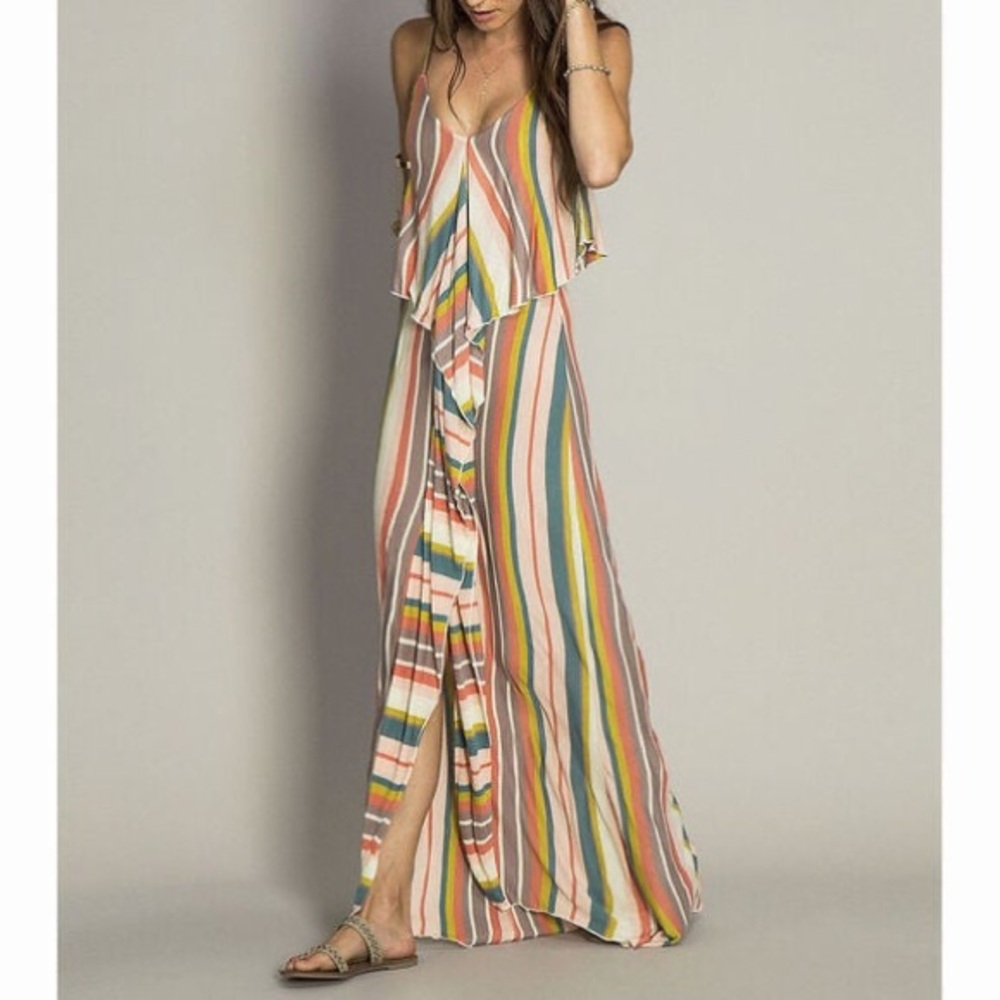 O'Neill Multicolor Striped Maxi Dress